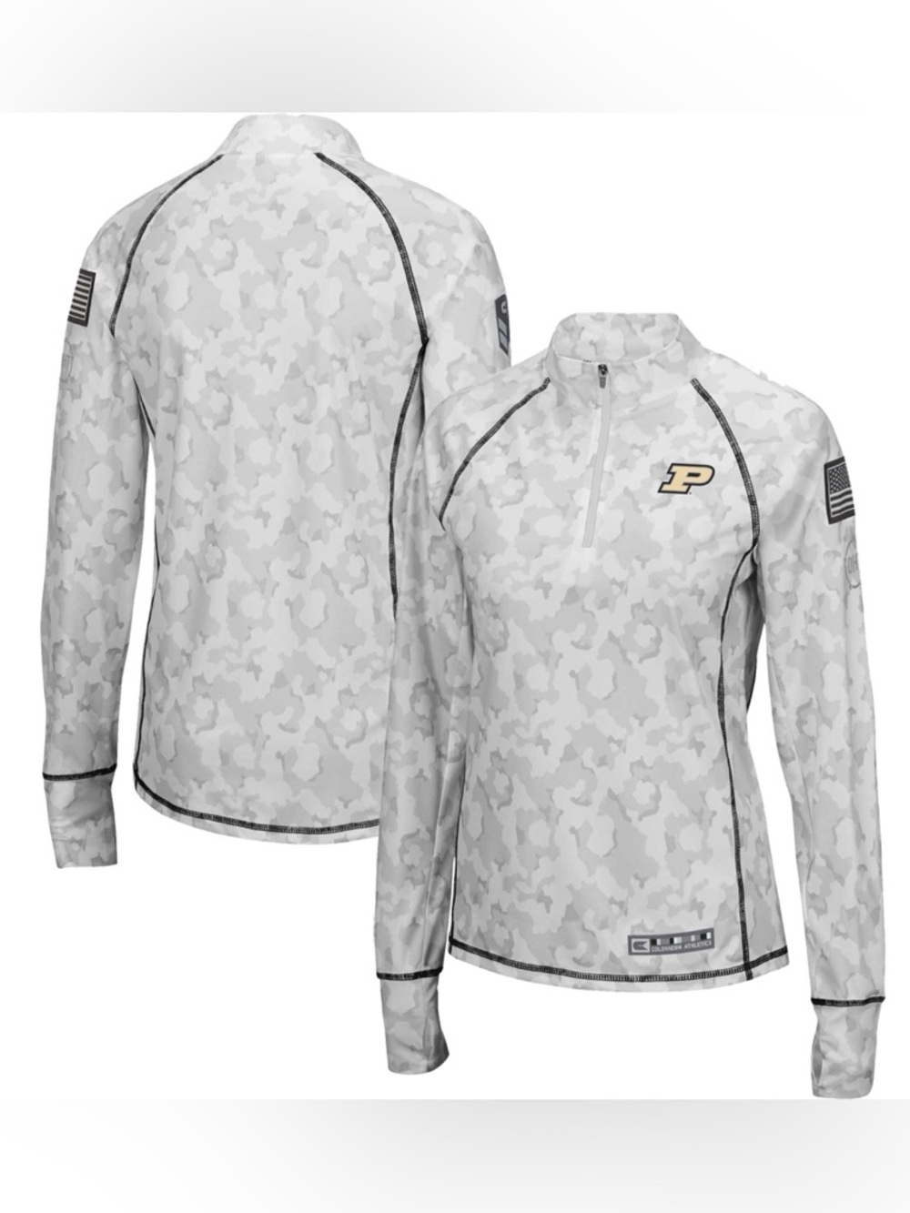 Purdue Boilermakers Colosseum Women's Military Appreciation 1/4-Zip Jacket